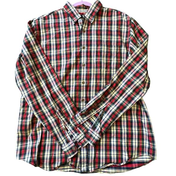 VTG Ralph Lauren Christmas Plaid Rugby Campus Classics Plaid Flannel XL 2004 - Picture 2 of 11